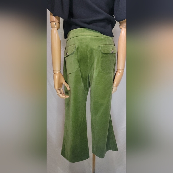 🚨Sale🚨MISSONI Womens Green Velvet Capri's - Picture 4 of 6